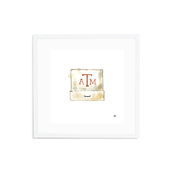 Texas A&M Matchbook Fine Art Print