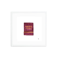 Virginia Tech Matchbook Fine Art Print
