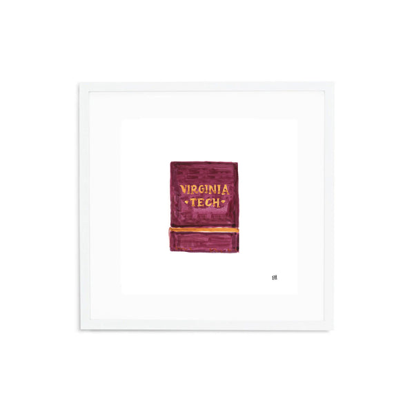 Virginia Tech Matchbook Fine Art Print