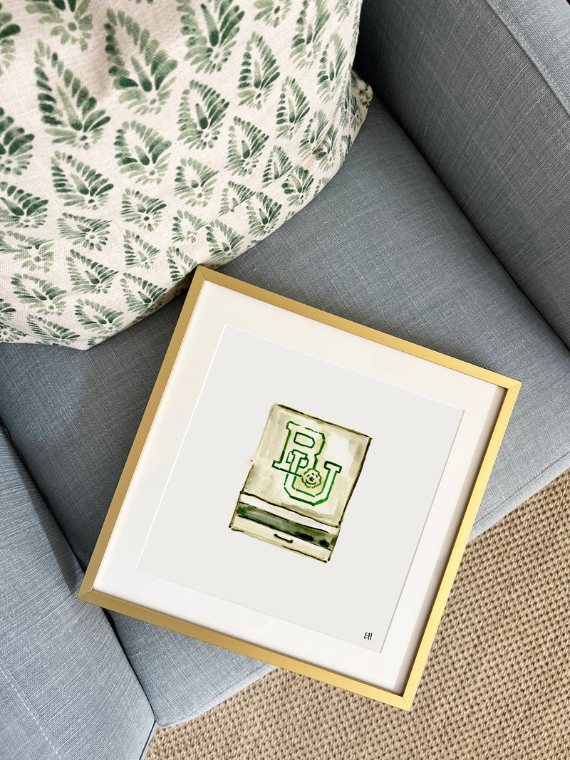 Baylor Matchbook Fine Art Print