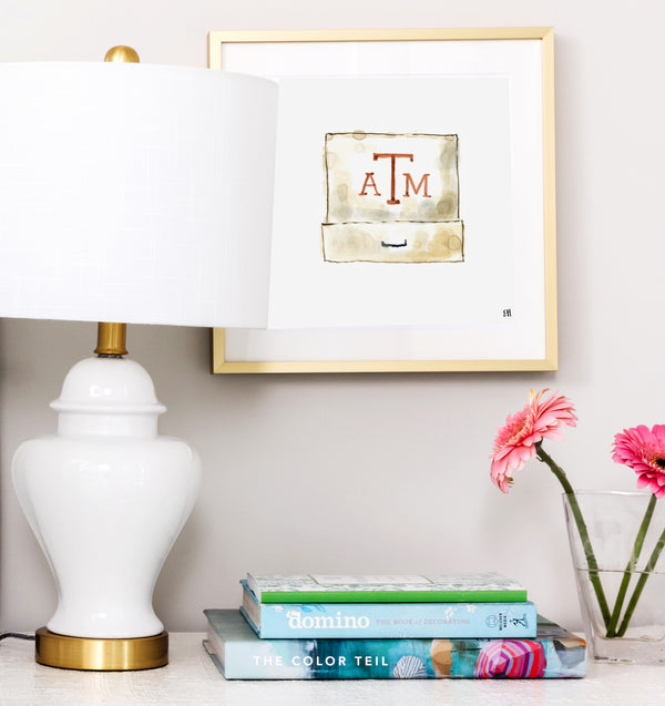 Texas A&M Matchbook Fine Art Print