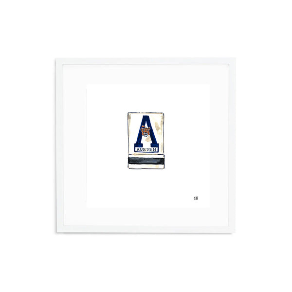 Auburn Matchbook Fine Art Print