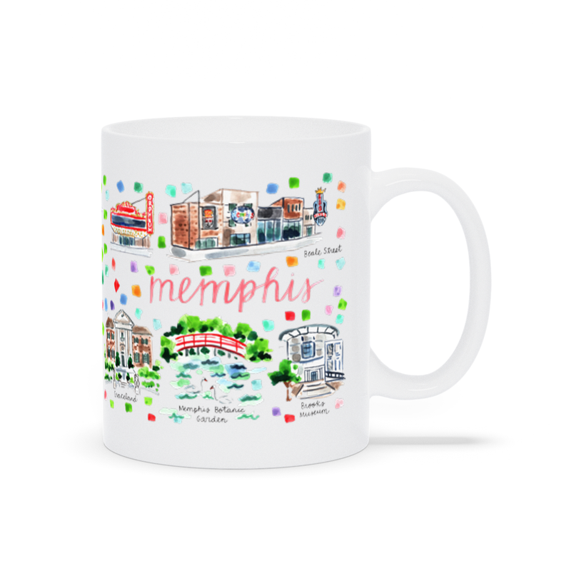 Memphis, TN Map Mug