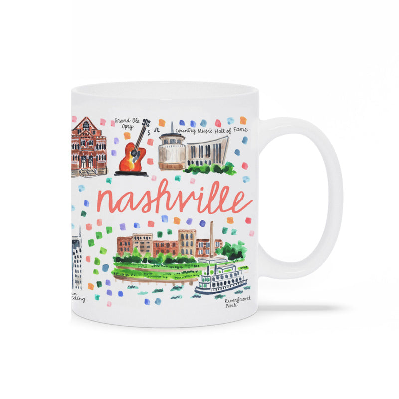 Nashville, TN Map Mug