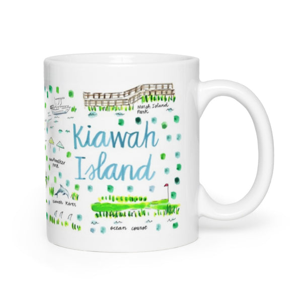 Kiawah Island, SC Map Mug
