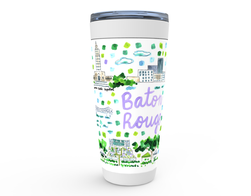 Baton Rouge, LA Map Tumbler