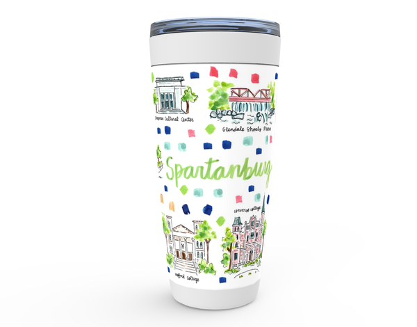 Spartanburg, SC Map Tumbler