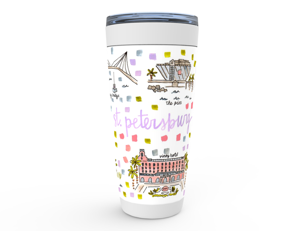 St. Petersburg, FL Map Tumbler