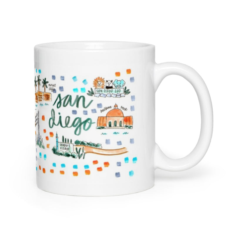 San Diego, CA Map Mug