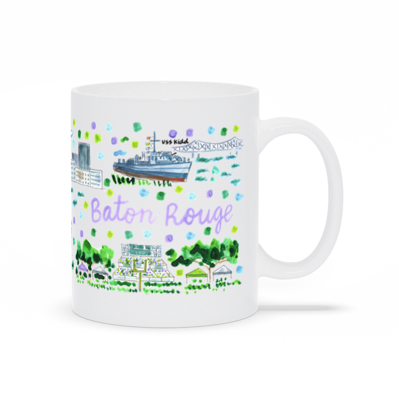 Baton Rouge, LA Map Mug