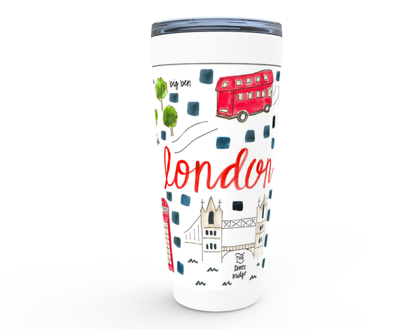 London, England Map Tumbler