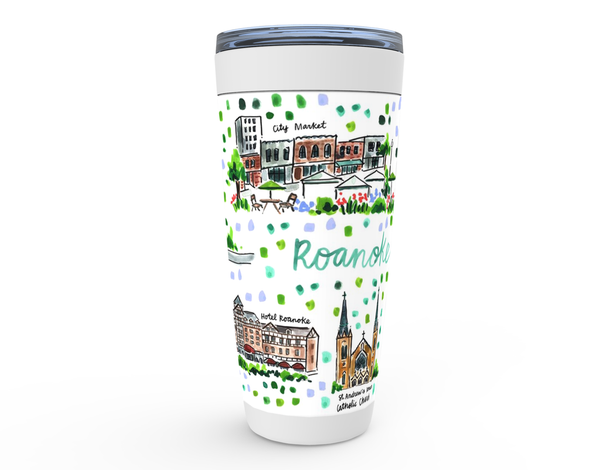 Roanoke, VA Map Tumbler