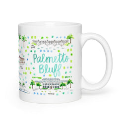 Palmetto Bluff, SC Map Mug