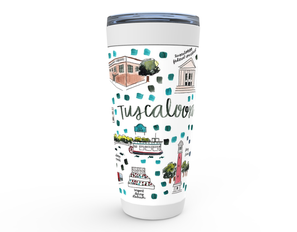 Tuscaloosa, AL Map Tumbler