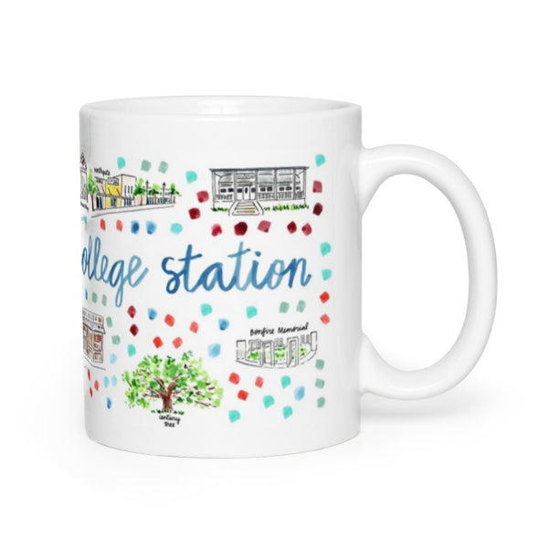 College Station, TX Map Mug