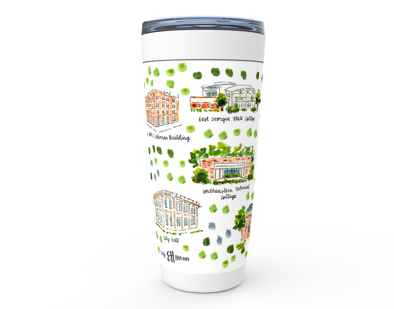 Swainsboro, GA Map Tumbler