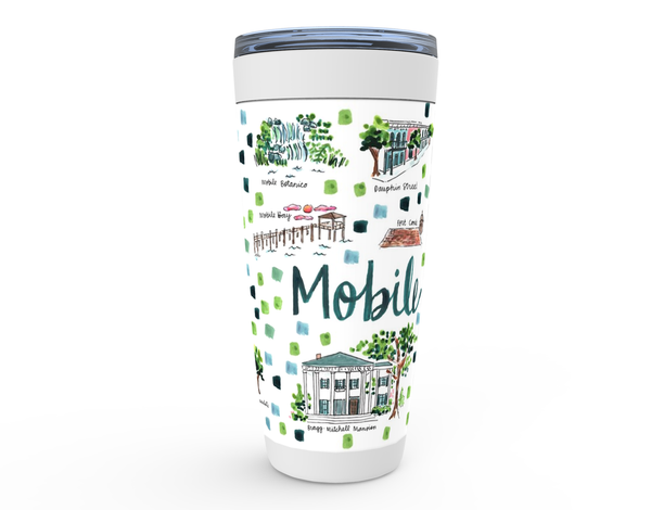 Mobile, AL Map Tumbler