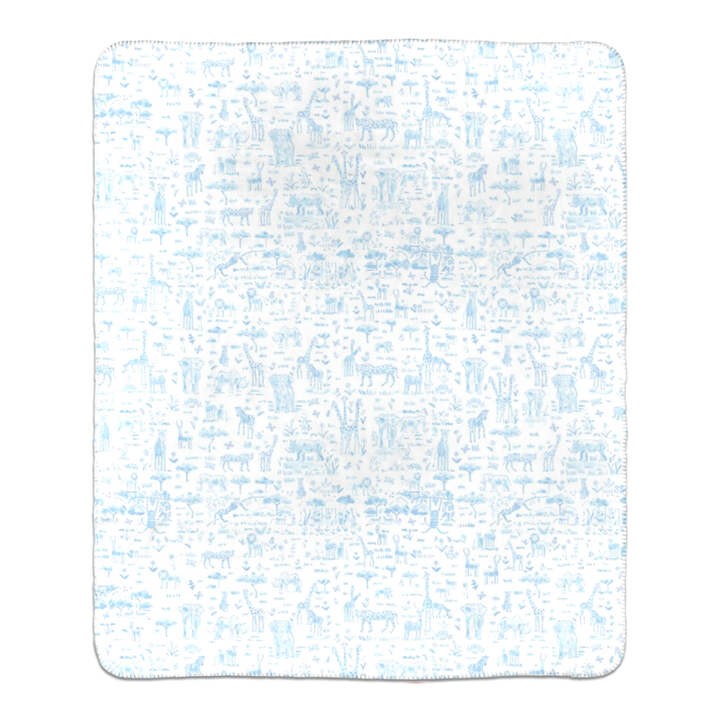 Safari Blue Blanket