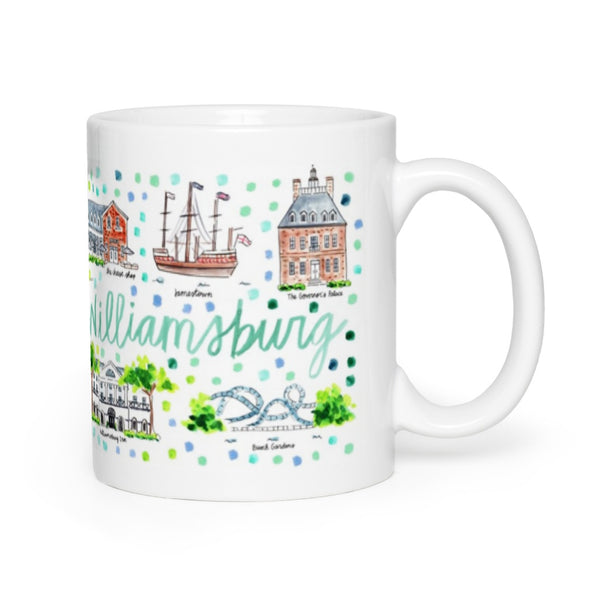 Williamsburg, VA Map Mug