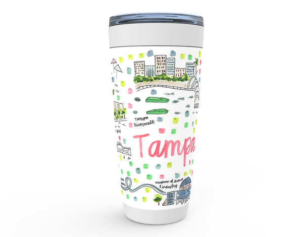 Tampa, FL Map Tumbler