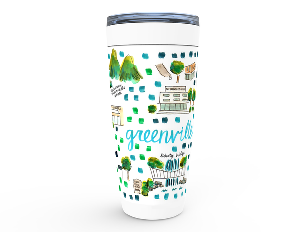 Greenville, SC  Map Tumbler