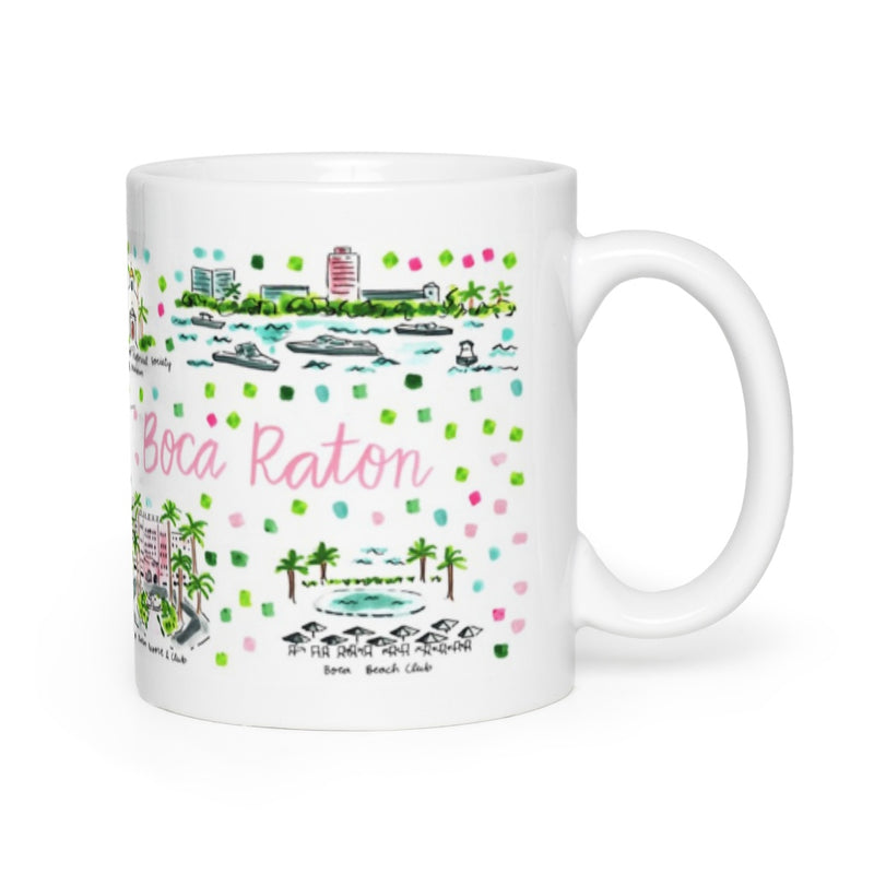 Boca Raton, FL Map Mug