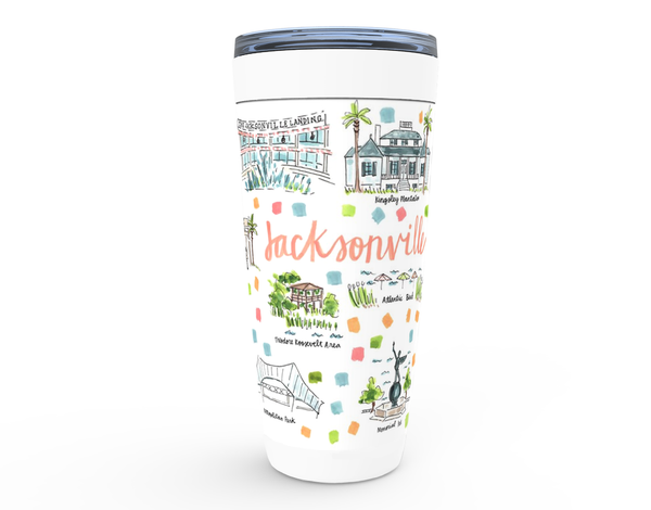 Jacksonville, FL Map Tumbler