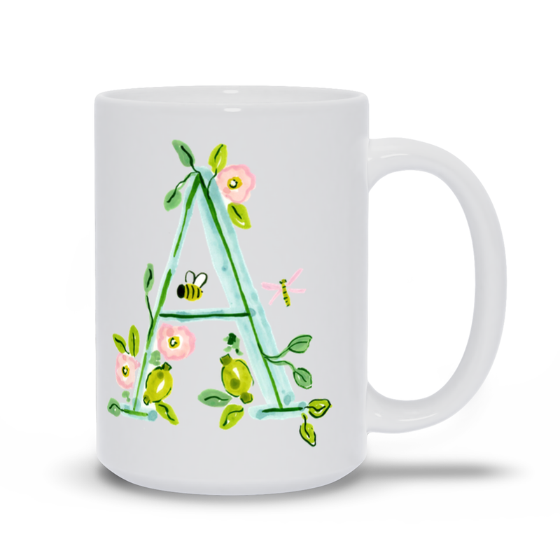 Chinoiserie Initial Mug