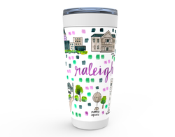 Raleigh, NC Map Tumbler