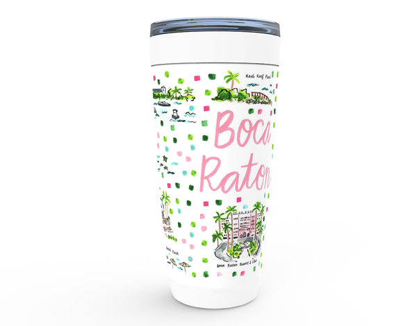 Boca Raton, FL Map Tumbler