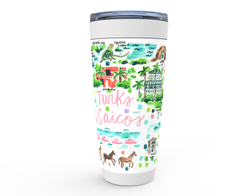 Turks & Caicos Map Tumbler