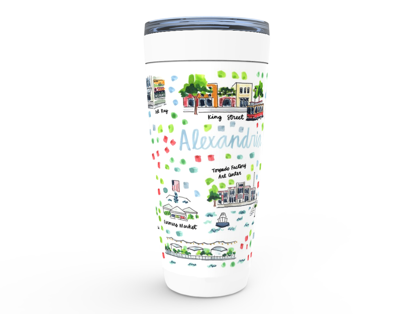 Alexandria, VA Map Tumbler