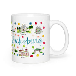 Blacksburg, VA Map Mug