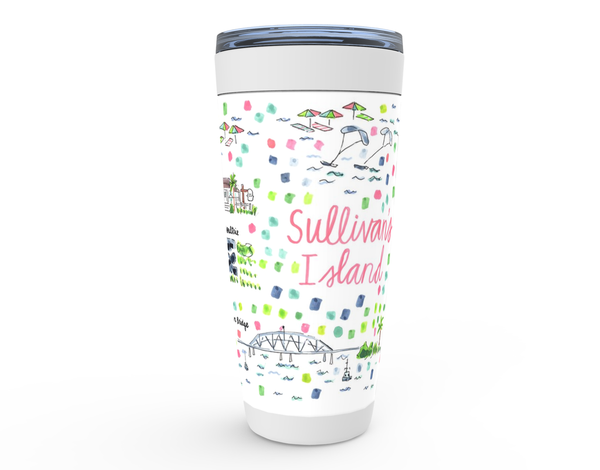 Sullivan's Island, SC Map Tumbler