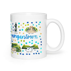 Morgantown, WV Map Mug