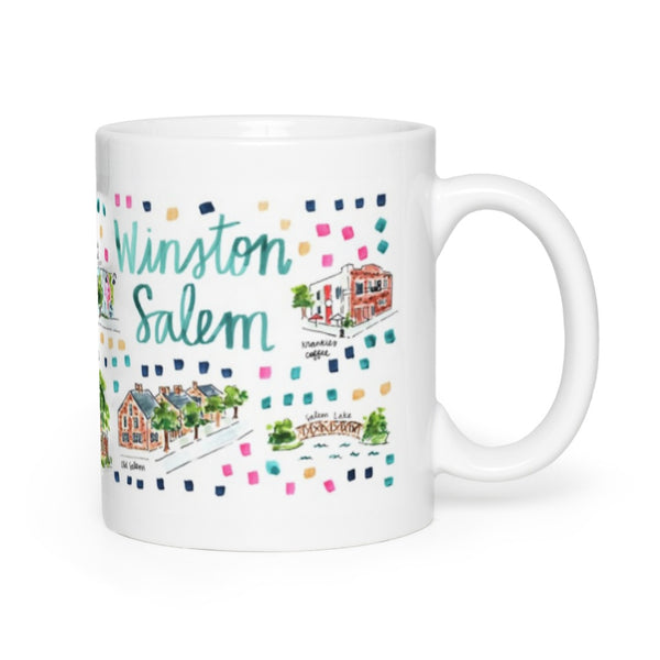 Winston-Salem, NC Map Mug