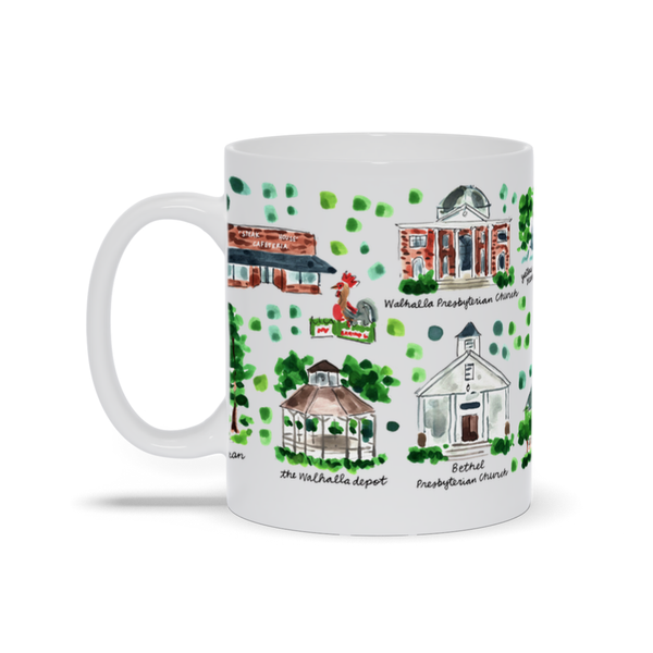 Walhalla, SC Map Mug