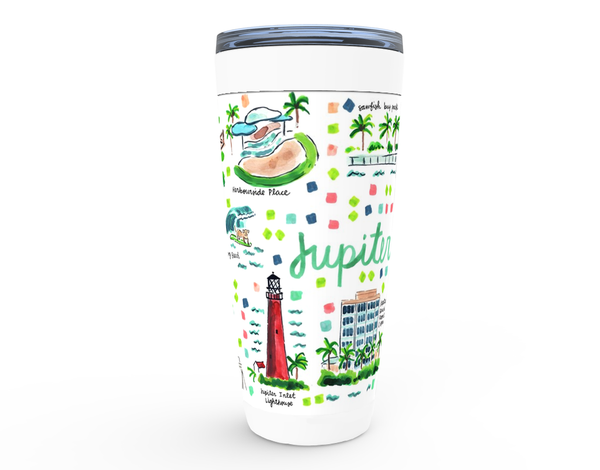 Jupiter, FL Map Tumbler