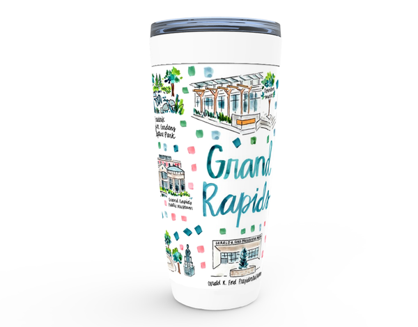 Grand Rapids, MI Map Tumbler