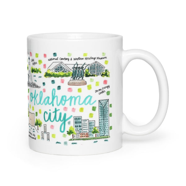 Oklahoma City, OK Map Mug