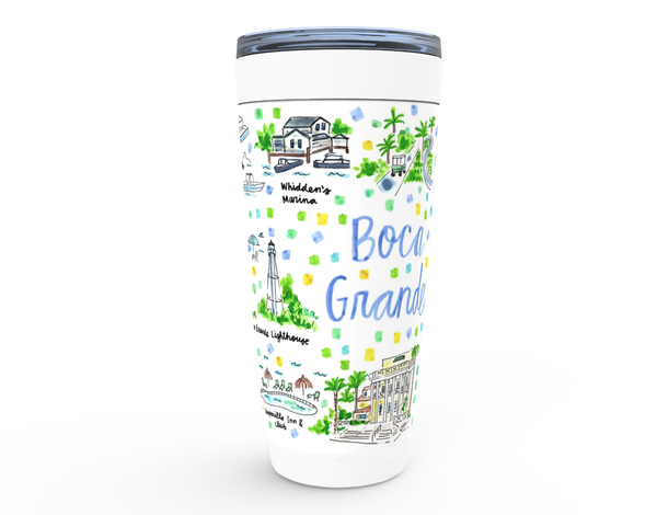 Boca Grande, FL Map Tumbler