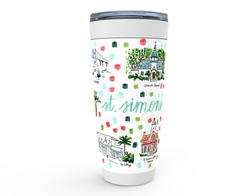 St. Simons, GA Map Tumbler