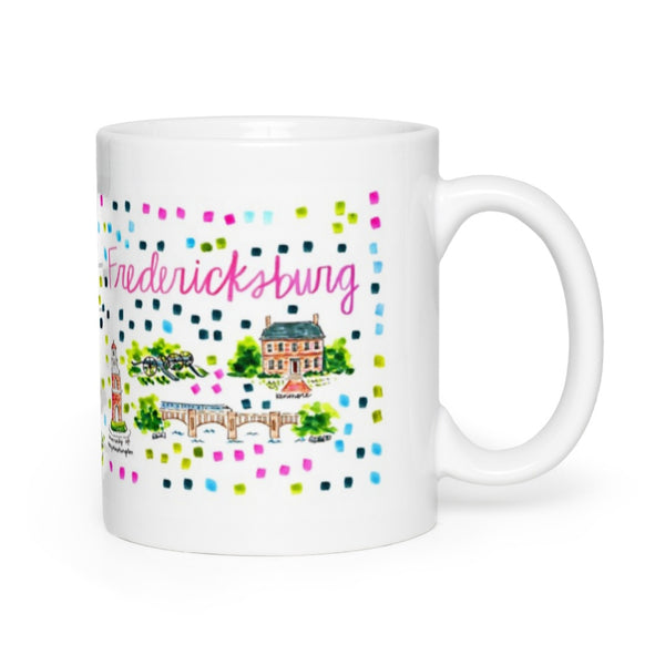 Fredericksburg, VA Map Mug