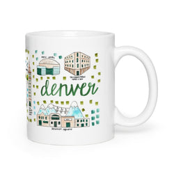 Denver, CO Map Mug