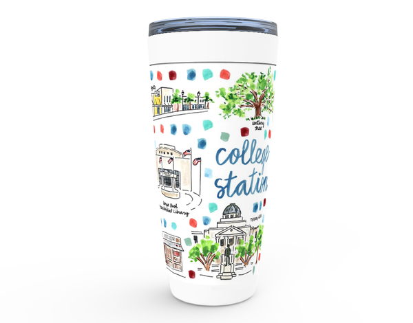 College Station, TX Map Tumbler