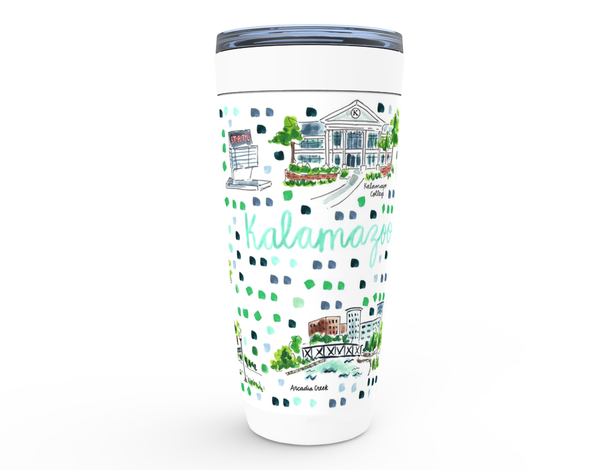 Kalamazoo, MI Map Tumbler