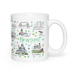 Newport, RI Map Mug