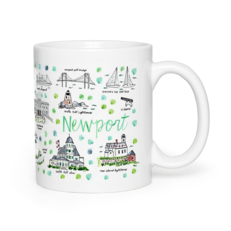 Newport, RI Map Mug