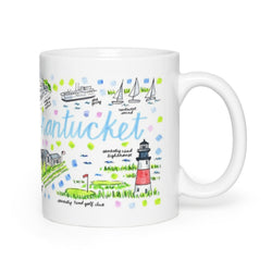Nantucket, MA Map Mug