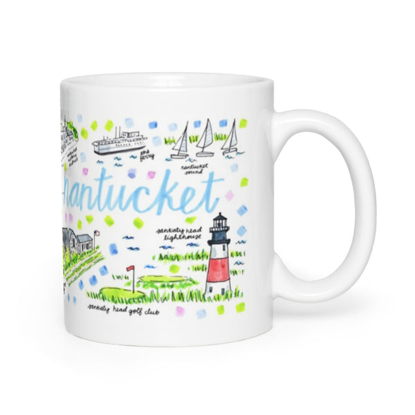 Nantucket, MA Map Mug